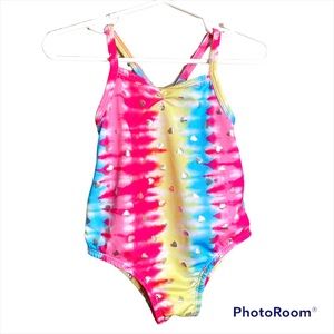 Penelope Mack Pink/Blue Tie Dye One Piece Suit Size 24 Months